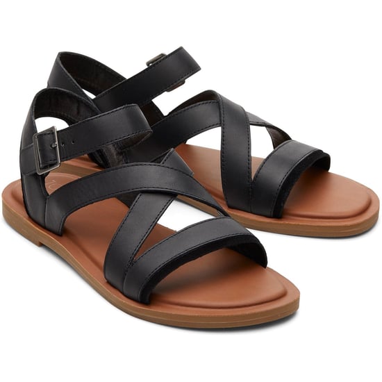 TOMS Sloane 100% Cow Women's Black Sandals - Image 1