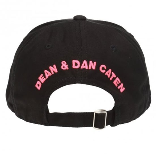 Gorra negra con logo bordado rosa de DSQUARED2 - Image 3
