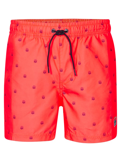Petrol Industries - All-over Print Swimming Shorts Nautify Men - Fiery Coral - Image 1