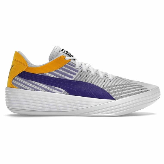 Puma Clyde All-Pro Coast 2 Lakers White Mens Trainers
