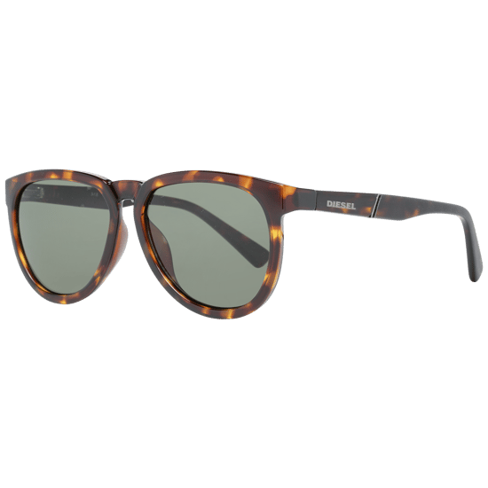 Gafas de sol Diesel ovaladas unisex verde habana oscuro - Image 1
