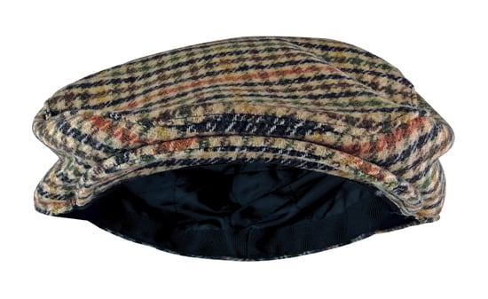 Gorra Tradicional de Tweed a Cuadros - GL228 Beige / Roja - Image 2