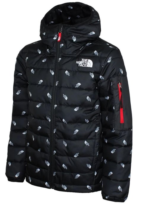 Chaqueta acolchada para niño The North Face Junior II / TNF con estampado de logotipo entrelazado en negro - Image 1