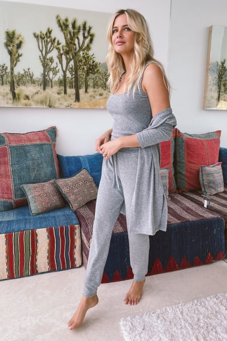 Grey Super Soft Loungewear Vest Top