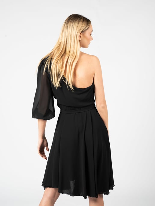 Pinko Vestido Elleanthus de mujer negro - Image 4