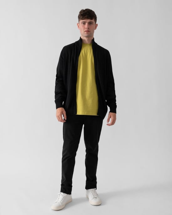 BOSS Orange Avac Mens Full Zip Funnel Neck Jumper - Image 3