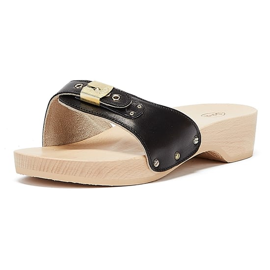 Scholl Pescura Heel Womens Black Sandals - Image 3