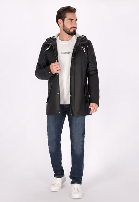 Schmuddelwedda rain jacket Men black - Image 2