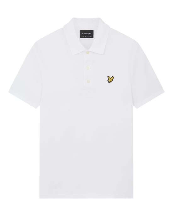 Lyle & Scott Plain Polo Shirt in White - Image 5