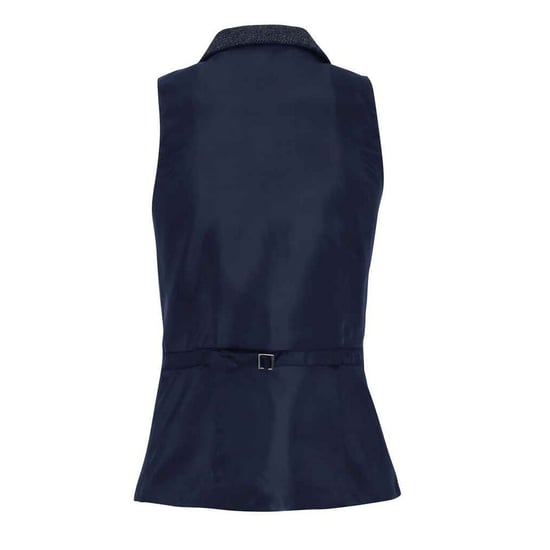 Premier Womens/Ladies Herringbone Waistcoat (Navy) - Image 2