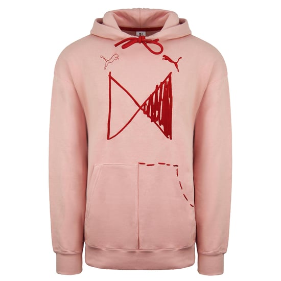 Puma x Michael Lau Long Sleeve Mens Pink Graphic Hoodie 530349 85