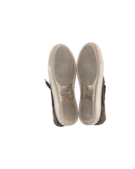 Lanvin Classic Tennis Sneakers in Brown Suede - Image 6