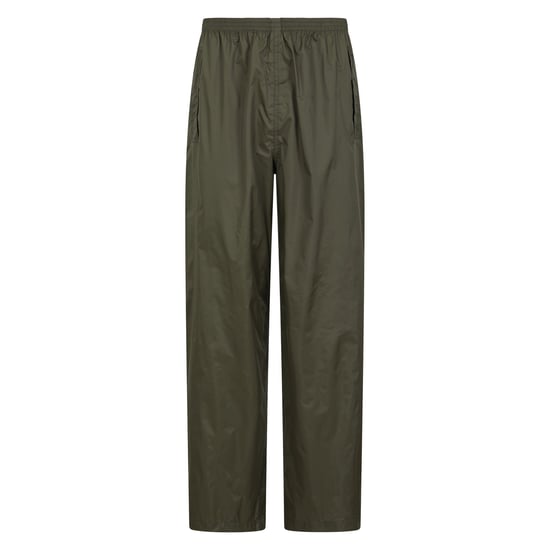 Mountain Warehouse Mens Pakka Waterproof Over Trousers (Dark Khaki) - Image 1