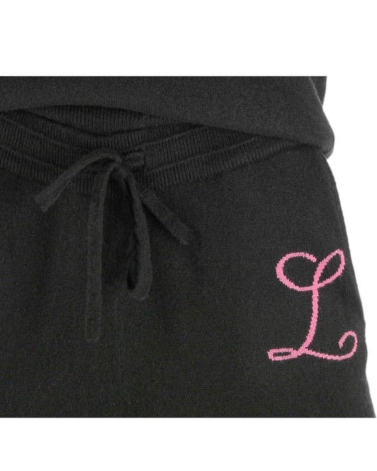 Crown Of Edinburgh Cashmere Track Pants Morningside Black L
