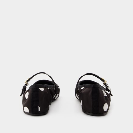 Bailarinas - Dolce&Gabbana - Algodón - Negro/Blanco - Image 2
