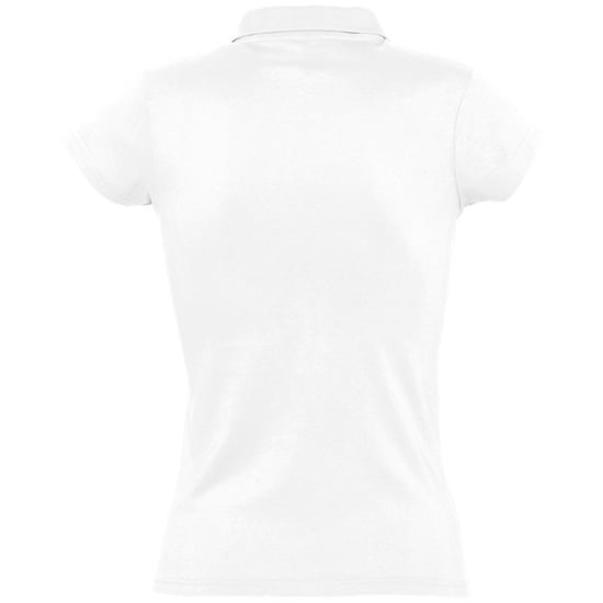 SOLS Womens/Ladies Prescott Short Sleeve Jersey Polo Shirt (White) - Image 2
