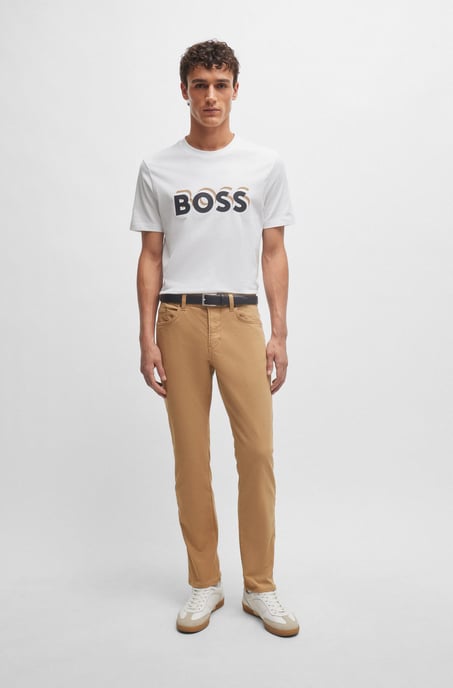 Men's Boss Slim-Fit Jeans in Beige