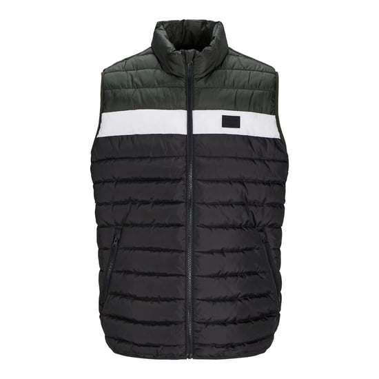 Jack & Jones Mens Puffer Gilet with Stand Up Collar Lightweight