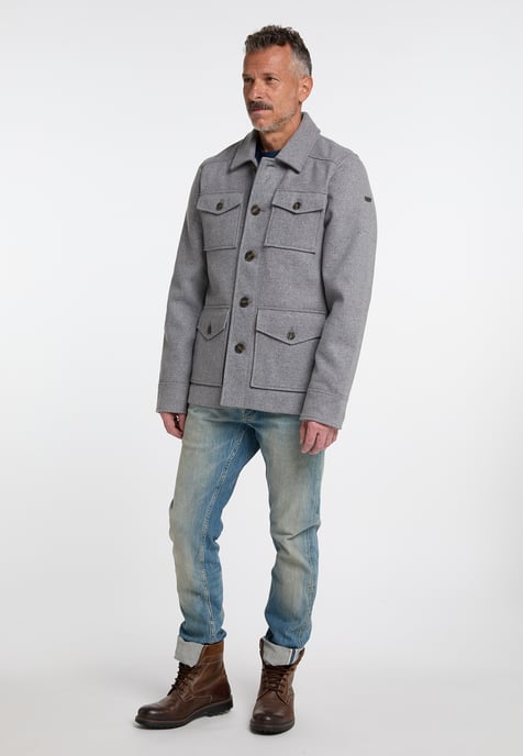DreiMaster Vintage Wool Blend Transition Jacket tuxe - Image 4