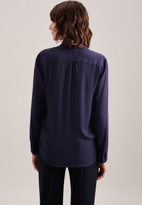 Wraparound Blouse Dark Blue - Image 2