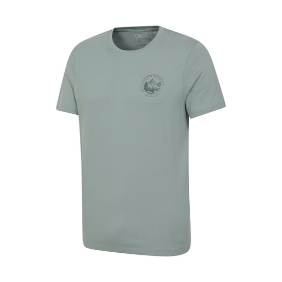 Mountain Warehouse Mens Valley Organic T-Shirt (Light Khaki) - Image 3