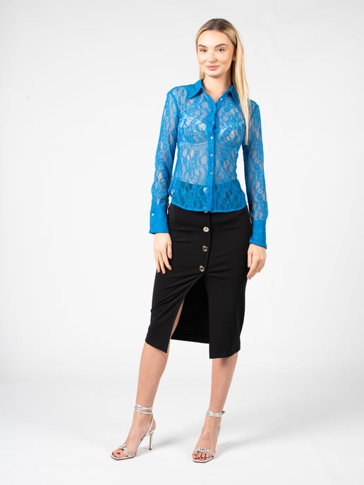Pinko Camisa Cortese de mujer azul - Image 2
