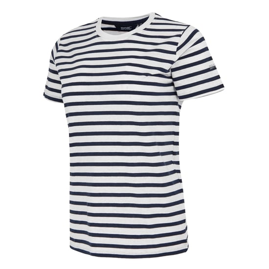 Regatta Womens/Ladies Bayletta Striped T-Shirt (White/Navy) - Image 3