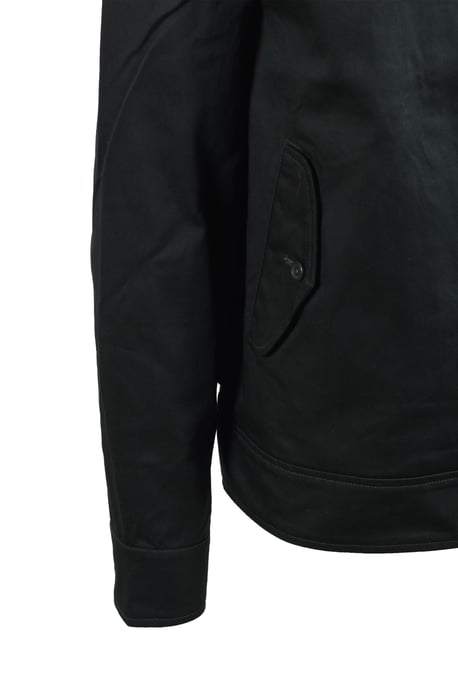 Chaqueta Harrington de algodón encerado Fred Perry en verde oscuro - Image 4