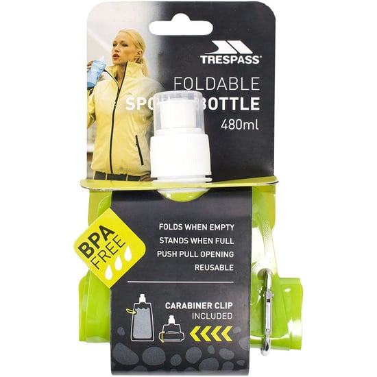 Trespass Hydromatic Collapsible Water Bottle (Green) - Image 2
