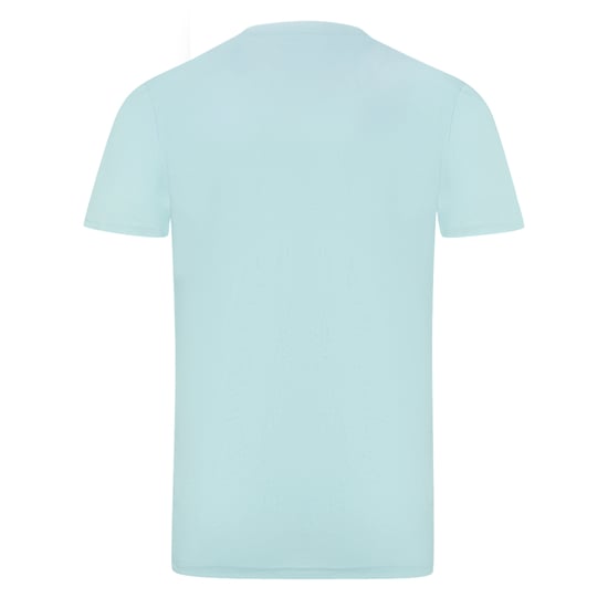 Aquascutum Brand Embossed Logo Sky Blue T-Shirt