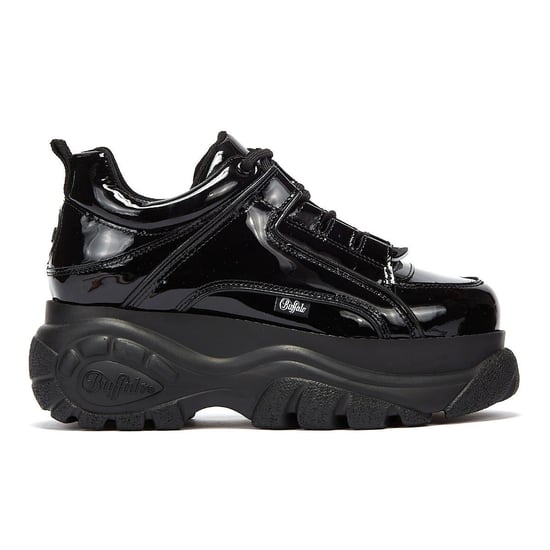 Buffalo London 2.0 Patent Womens Black Trainers - Image 5