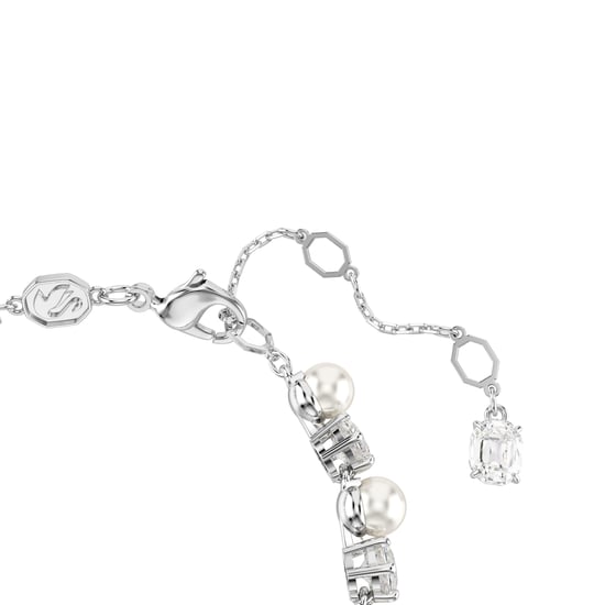 Swarovski 'Matrix Pearl' Women's Base Metal Bracelet - Silver 5689625 - Image 3