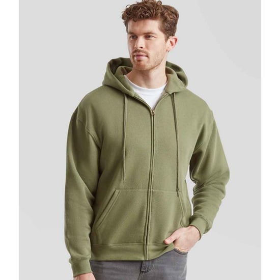 Fruit of the Loom Unisex Adult Premium Full Zip Hoodie (Classic Olive) - Image 4