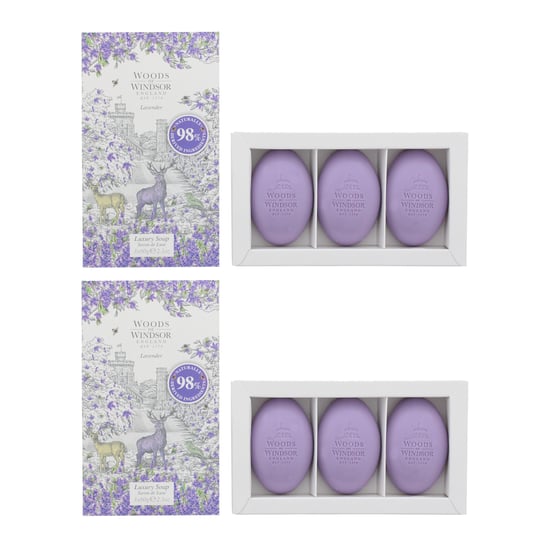 Woods Of Windsor Lavender Luxury Soap 3 x 60g x 2