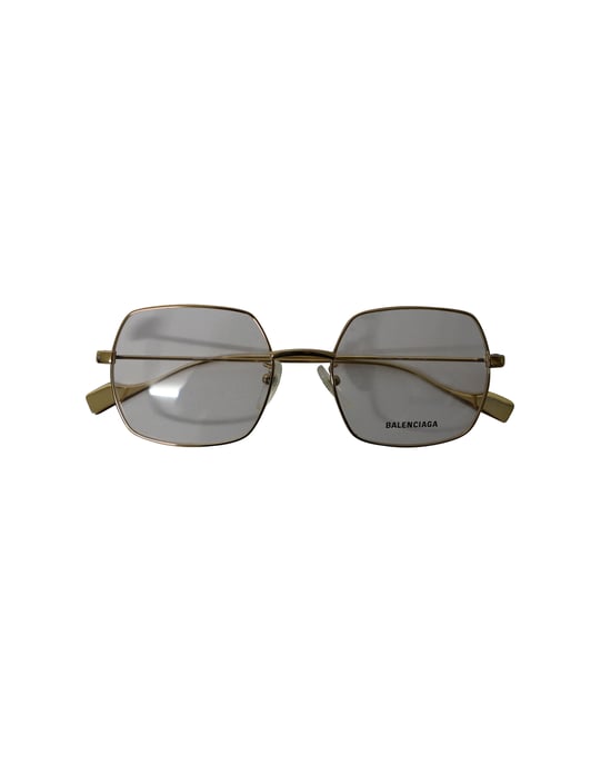 Balenciaga BB0090O 003 Square Sunglasses in Gold Metal - Image 6