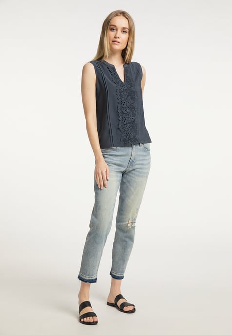 Dreimaster Top women grey blue - Image 2