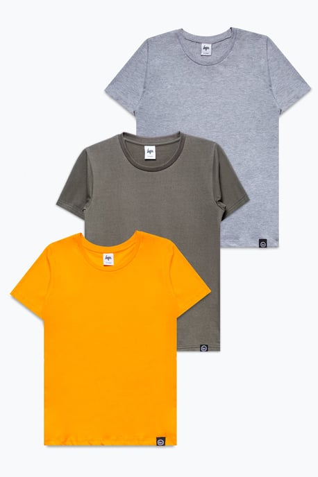 Hype Military 3 Pack Kids T-Shirts