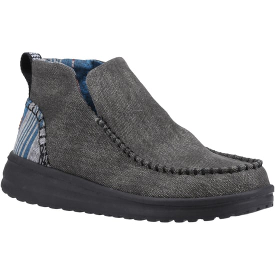 HEYDUDE Denny Cotton Women's Black Boots - Image 1