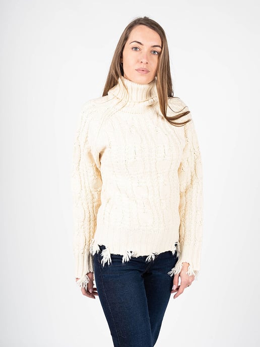 Silvian Heach Suéter de mujer cremoso - Image 3