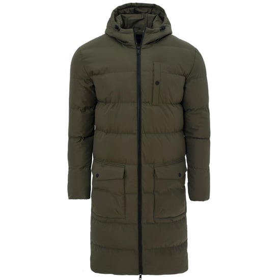 Soulstar Mens Banana Parka Padded Jacket Puffer Longline