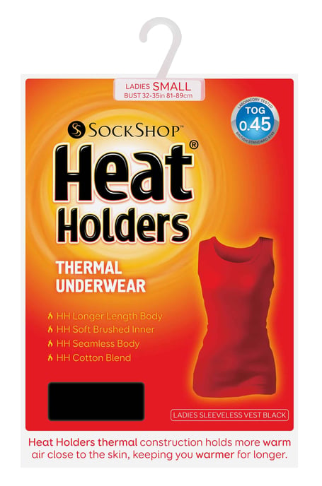 Heat Holders - Chaleco térmico sin mangas de algodón para mujer - Image 2