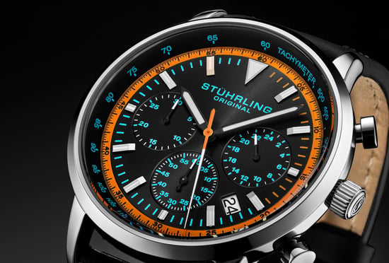Monaco Chronograph with Tachymeter Quartz 3986L 44mm Watch