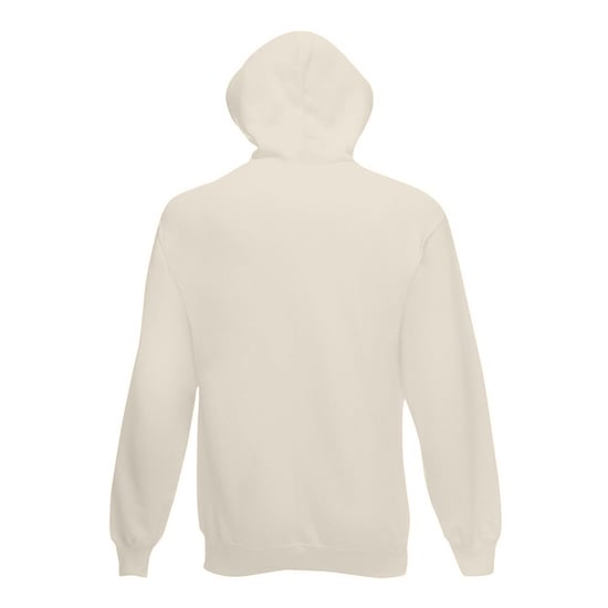 Fruit Of The Loom Mens Hooded Sweatshirt / Hoodie (Natural) - Image 2