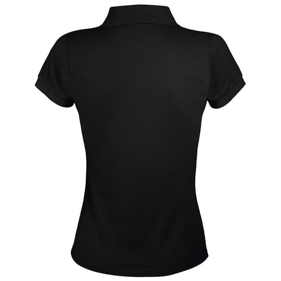 SOLs Womens/Ladies Prime Pique Polo Shirt (Black) - Image 2