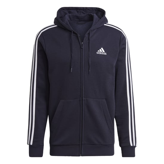 Essentials Fleece 3-Stripes Full-Zip Hoodie - Image 1