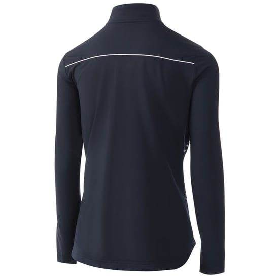 Island Green Womens/Ladies Zip Drop Hem Top Layer (Navy/White) - Image 2