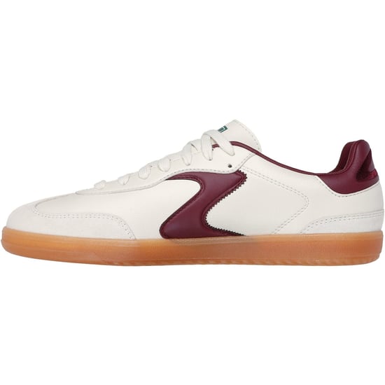 Skechers Hotshot Pyke Synthetic Men's Natural/Burgundy Trainers - Image 4