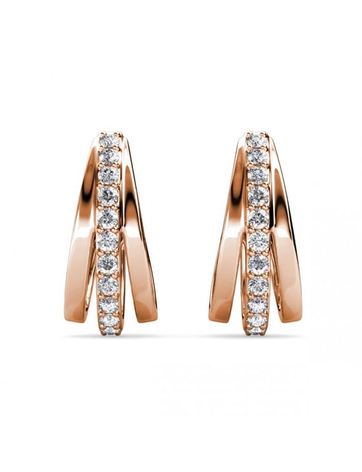 Pendientes Aurielle - Oro rosa y cristal - Image 3