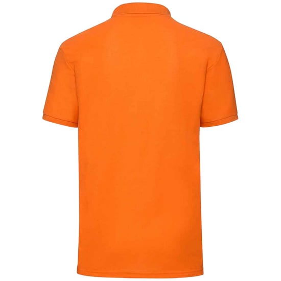 Fruit of the Loom Mens 65/35 Polo Shirt (Orange) - Image 2