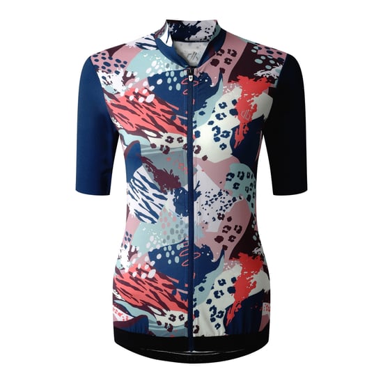Dare 2B Womens/Ladies AEP Stimulus III Animal Print Jersey (Navy/Multicoloured) - Image 1